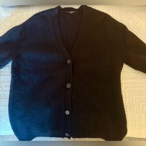 Quince 100% Cashmere Fisherman Cocoon Cardigan Large